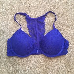 💋2 for $30 Royal Blue Front Close Lace PushUp Bra